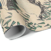 Hiroshige winterlandschap Japan land Cadeaupapier (Rol Hoek)