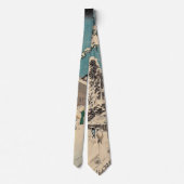 Hiroshige winterlandschap Japan land Stropdas (Achterkant)