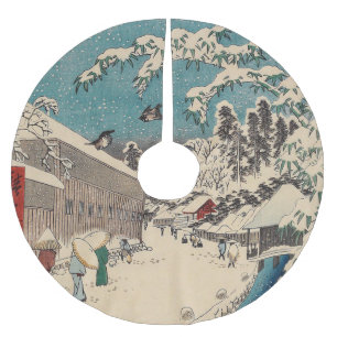 Hiroshige winterlandschap Japan ukiyo-e antiek Kerstboom Rok