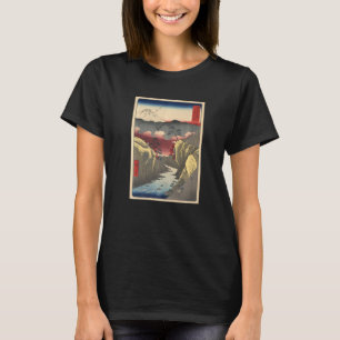Hiroshiges Hondenoogpas in de provincie Kai T-shirt