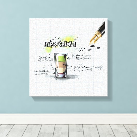 Hiroshima Canvas Afdruk (Insitu (Houten vloer))