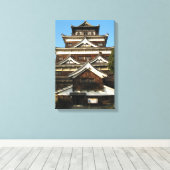 Hiroshima Castle 広 島 城, Hiroshima, Japan Canvas Afdruk (Insitu (Houten vloer))