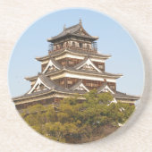 Hiroshima Castle 広 島 城, Hiroshima, Japan Zandsteen Onderzetter (Voorkant)