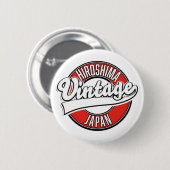 Hiroshima japan  logo ronde button 5,7 cm (Voorkant /achterkant)
