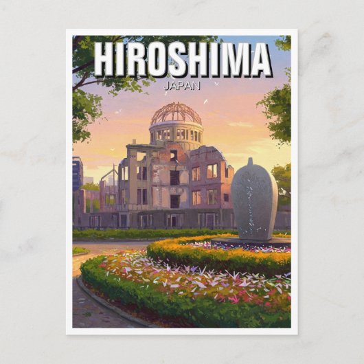 Hiroshima Japan Vredeskoepel Reis Briefkaart (Voorkant)