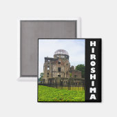 Hiroshima Peace Memorial Magneet (Voorkant / Achterkant)