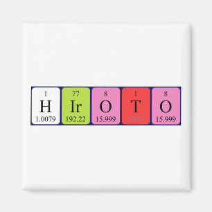 Hiroto periodieke tabelnaam magneet
