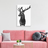 Hirsch Canvas Afdruk (Insitu (Woonkamer))