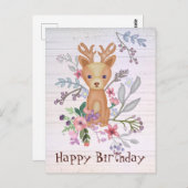 Hirsch im Busch Briefkaart (Voorkant / Achterkant)