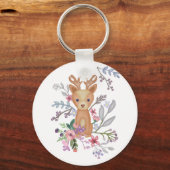 Hirsch im Busch Sleutelhanger (Voorkant)