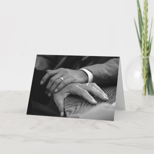 His and His Wedding Rings Kaart (Voorkant)