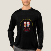 HIS & HERS CHRISTMAS CHEER Tri-Blend SHIRT (Voorkant volledig)
