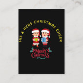 HIS & HERS CHRISTMAS CHEER VISITEKAARTJE (Achterkant)