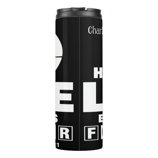 His Love Endures Forever Thermosbeker (Achterkant)