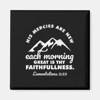 His Mercies Are New Every Morning Lamentations Bib Magneet