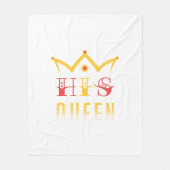His Queen Fleece Deken (Voorkant)