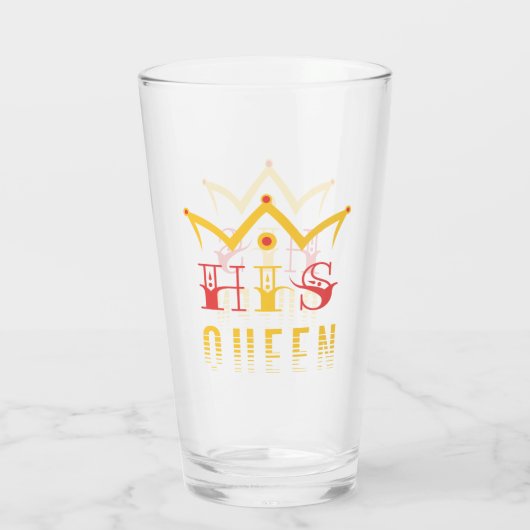 His Queen Glas (Achterkant)