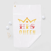 His Queen Golfhanddoek (Insitu)
