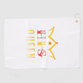 His Queen Golfhanddoek (Horizontaal)