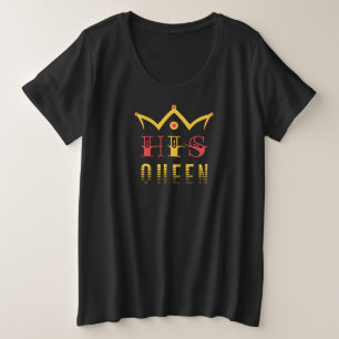 His Queen Grote Maat T-shirt
