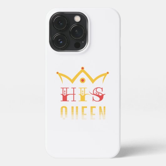 His Queen iPhone Hoesje (Achterkant)