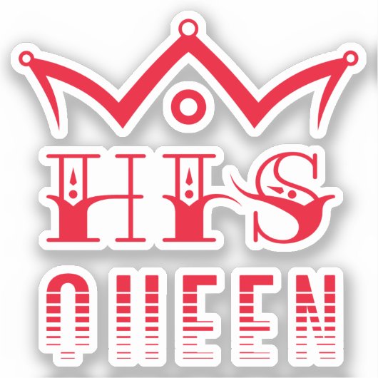 His Queen Sticker (Voorkant)