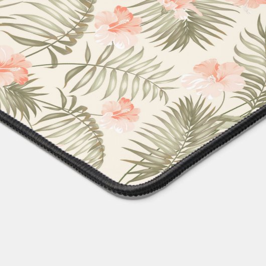 Hisbiscus Tropical Palm Tree Motif (Coin)