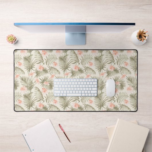 Hisbiscus Tropical Palm Tree Motif (Bureau 1)