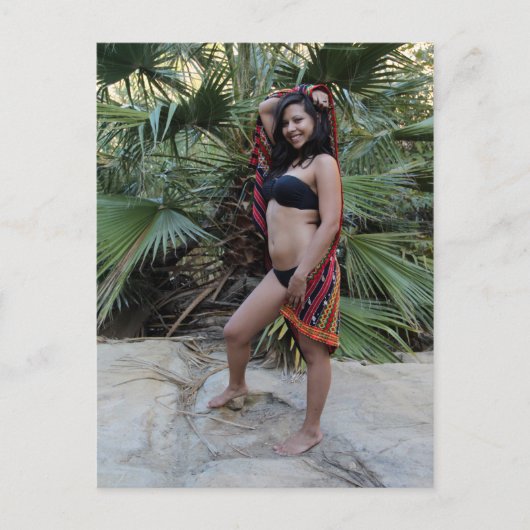 Hispanic Beauty Briefkaart (Voorkant)