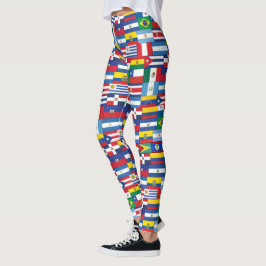 Hispanic Heritage Flag Leggings
