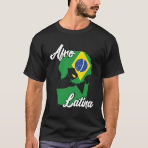 Hispanic Heritage Maand Braziliaans Brazilië Vlag T-shirt