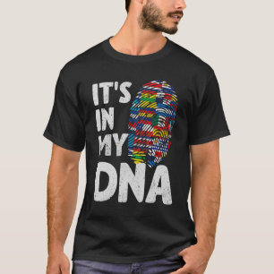 Hispanic Heritage Maand in mijn DNA Cool Fingerpri T-shirt