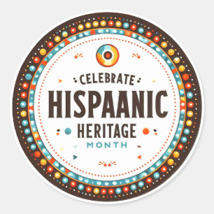 Hispanic Heritage-maand Ronde Sticker