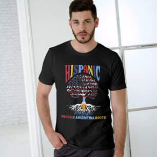 Hispanic Heritage Maand Trotse Argentijnse roots T-shirt