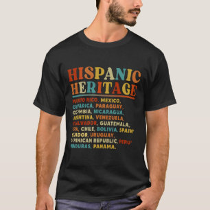 Hispanic Heritage Month Alle Latijnse landen Latin T-shirt