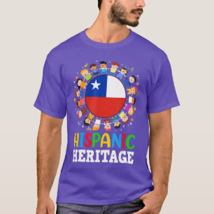 Hispanic Heritage Month Chilië Vlag Chileense vint T-shirt