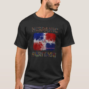 Hispanic Heritage Month Dominicaanse Vlag Dominica T-shirt