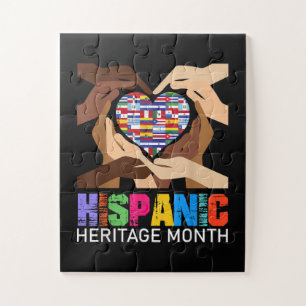 Hispanic Heritage Month handen hart Legpuzzel