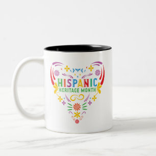 Hispanic Heritage Month Latino Amerikanen Tweekleurige Koffiemok