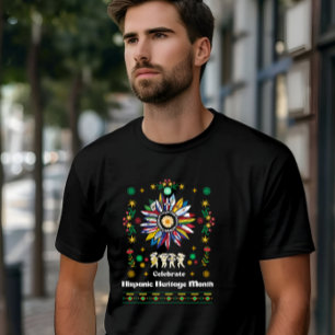 Hispanic Heritage Month Latino Flags Zonnebloem De Tri-Blend Shirt