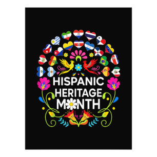 Hispanic Heritage Month Nationale Latijns-Amerikaa Foto Afdruk