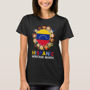 Hispanic Heritage Month Venezuela Flag Boy Girls K T-shirt