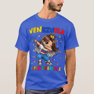 Hispanic Heritage Month Venezuela Vlag Venezolaans T-shirt