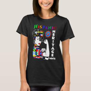 Hispanic Heritage Month Women Latino Countries Fla T-shirt