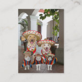 Hispanic Theme Business Visitekaartje (Achterkant)