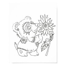 Hispanic volkskunst baby beer kleurplaat