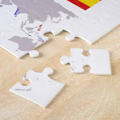 HISPANIDAD orígen con mapa. Puzzle Legpuzzel (Zijkant)