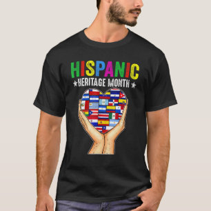 Hispanische erfgoedmaand Alle landen dragen de han T-shirt