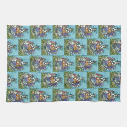 HISS N FITZ CAT, THANKSGIVING KALKOEN KEUKENHANDDO THEEDOEK (Horizontaal)