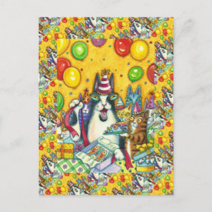 HISS N' FITZ CATS, KITTENS, MICE, FUNNY BIRTHDAY BRIEFKAART